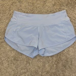 Light blue Lulu speed ups shorts size 2!